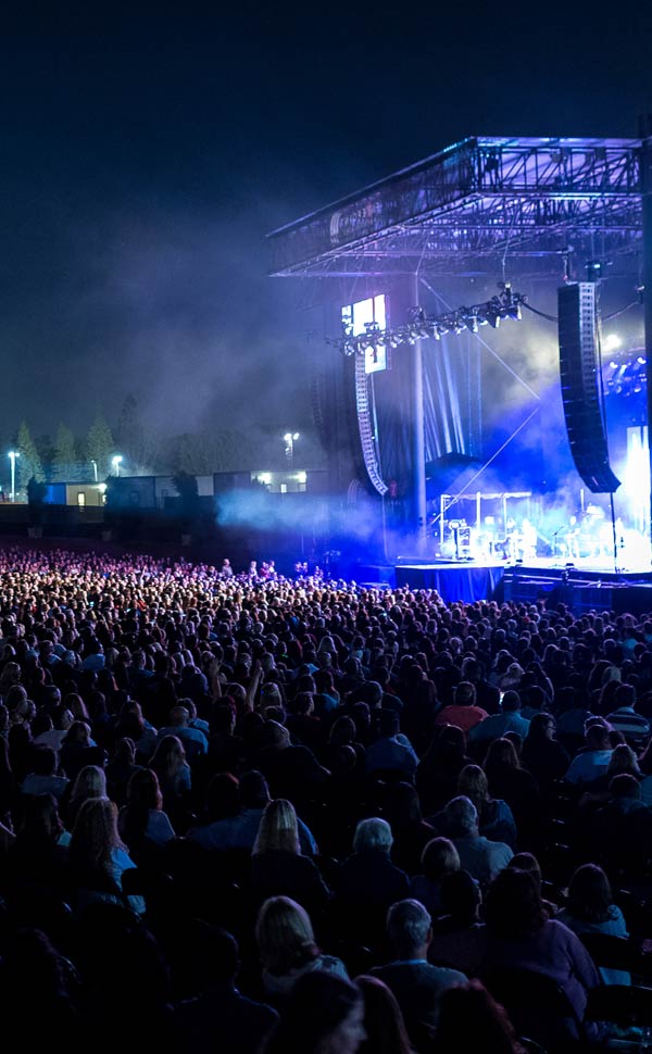 image of an outdoor concert at night